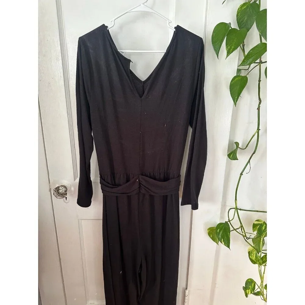 Old Navy women’s size large black criss cross jumpsuit - Picture 7 of 11